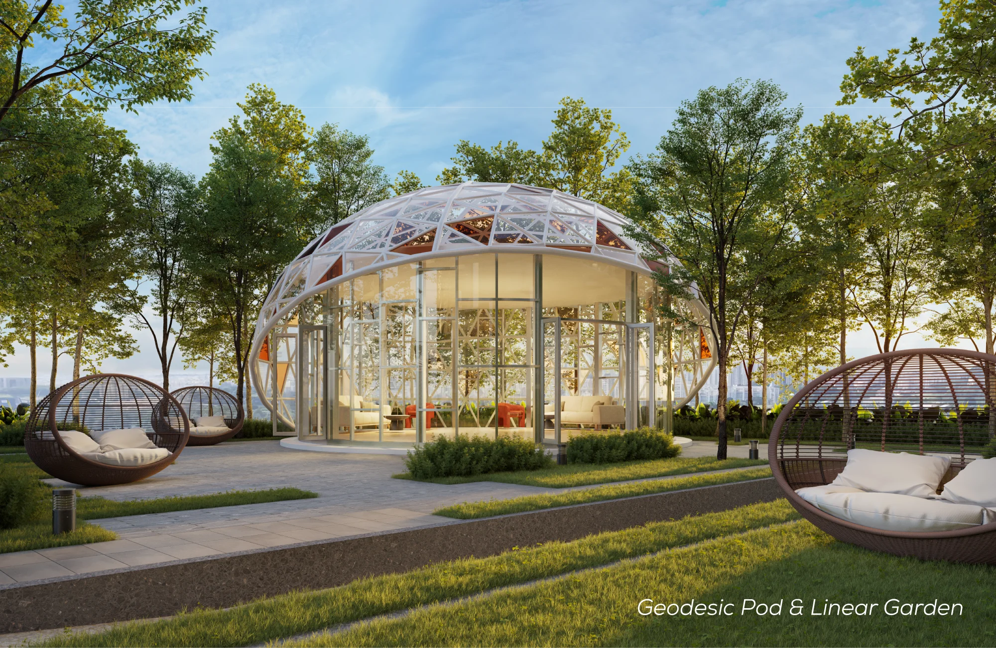 Geodesic Pod & Linear Garden